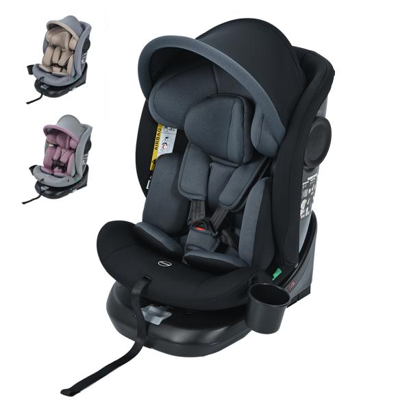 チャイルドシート 新生児 ISOFIX 0歳〜12歳 360度回転式 40〜150cm ジュニアシー...