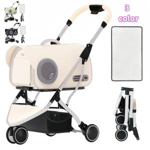 Angelpet ペットカート 分離型 猫 犬用 バギー いぬ用 4輪 前輪360