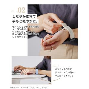 スリコ スマートウォッチ バンド シリコン デ...の詳細画像4