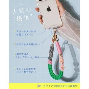 スマホストラップ 手首 パラコード ハンドスト...の詳細画像2