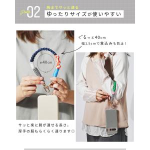 スマホストラップ 手首 パラコード ハンドスト...の詳細画像4