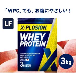 エクスプロージョン WPC ラクトースフリー 3kg ピーチ味 100%ホエイプロテイン 大容量