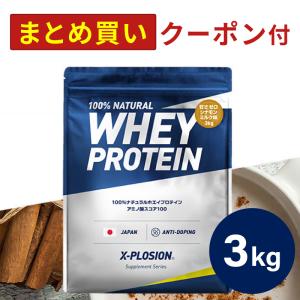 エクスプロージョン WPC 3kg 甘さゼロシナモンミルク味 100%ホエイプロテイン 大容量