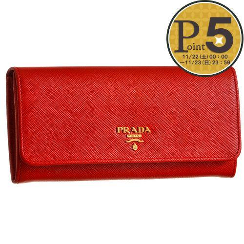 【並行輸入品】 プラダ　PRADA 財布 長財布 1MH132 QWA F068Z FUOCO 【S...