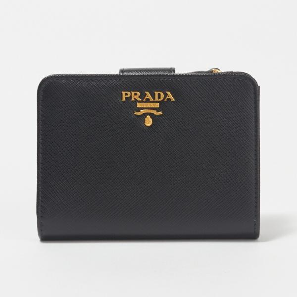 【お取り寄せ】 【並行輸入品】 プラダ PRADA 折財布 【サフィアーノメタル：SAFFIANO ...