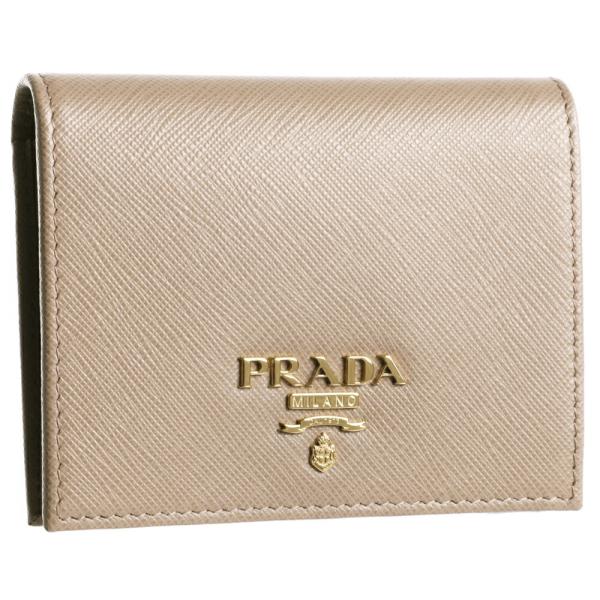 【お取り寄せ】 【並行輸入品】 プラダ PRADA 折財布 【サフィアーノメタル：SAFFIANO ...