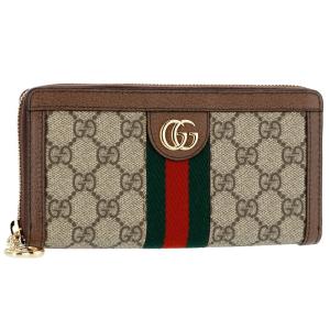 グッチ GUCCI 長財布 【OPHIDIA：オフィディア】 523154 96IWG 8745 ブラウン系(B.EB/N.ACERO/VRV)｜x-sell