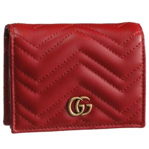 グッチ GUCCI 折財布  466492 DTD1T 6433 レッド系