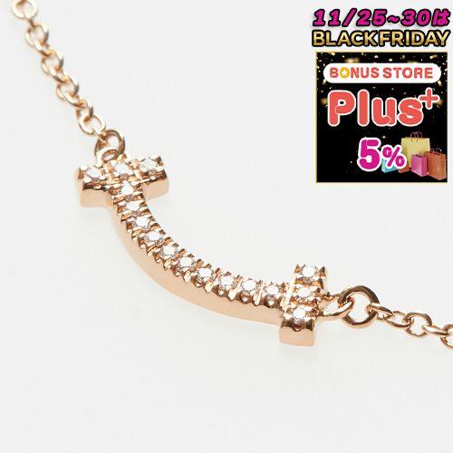 【お取り寄せ】 【並行輸入品】 ティファニー TIFFANY ネックレス Tスマイル ミニ 6261...