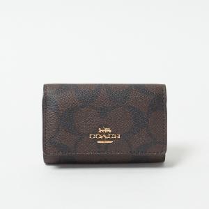 コーチ キーケース アウトレット F77998 ブラウン系(IML72) COACH｜x-sell