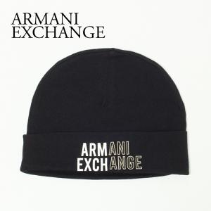 アルマーニエクスチェンジ ニット帽 ニットキャップ 954660 1A300 BLACK  ARMANI EXCHANGE
