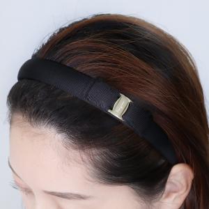 フェラガモ ヘアバンド カチューシャ  346971 660977 ブラック（NERO）