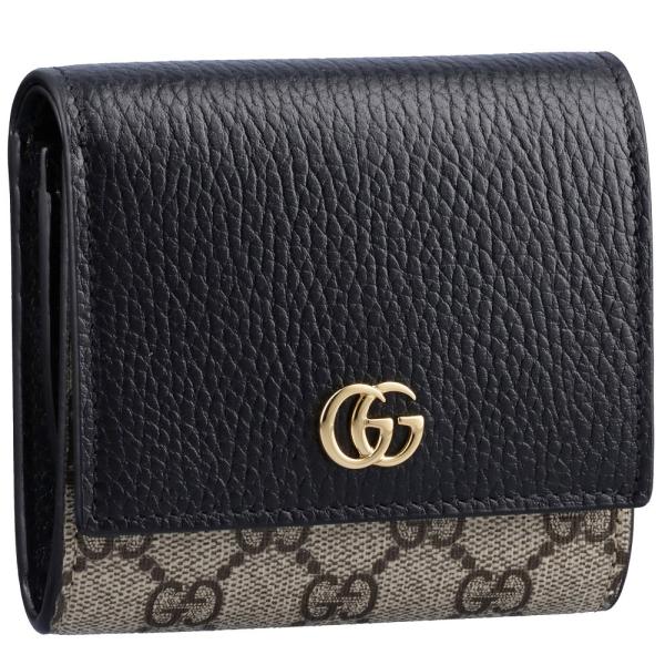 グッチ 折財布 【GGマーモント：GG MARMONT】 598587 17WAG ブラック(128...