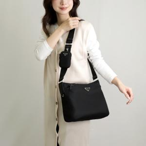 PRADA プラダ ショルダーバッグ レディース ブラック 1BD953RV44F0002B1M RE-NYLON SHOULDER PRADA（プラダ） ショルダーバッグ レディース ブラック