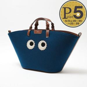 アニヤハインドマーチ ANYA HINDMARCH トートバッグ EYES TOTE 170154 ブルー系(DARK PETROL)｜x-sell