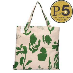 マリメッコ MARIMEKKO エコバッグ トートバッグ PIENET ELOKUUN VARJOT 71475 368 GREEN/LINEN 【ゆうパケ可】【同梱不可】【ギフト不可】【RSL】｜テザーレブランドショップ