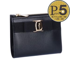 フェラガモ FERRAGAMO 折財布 ヴァラ 22E009 734500 ブラック(BLACK)｜x-sell