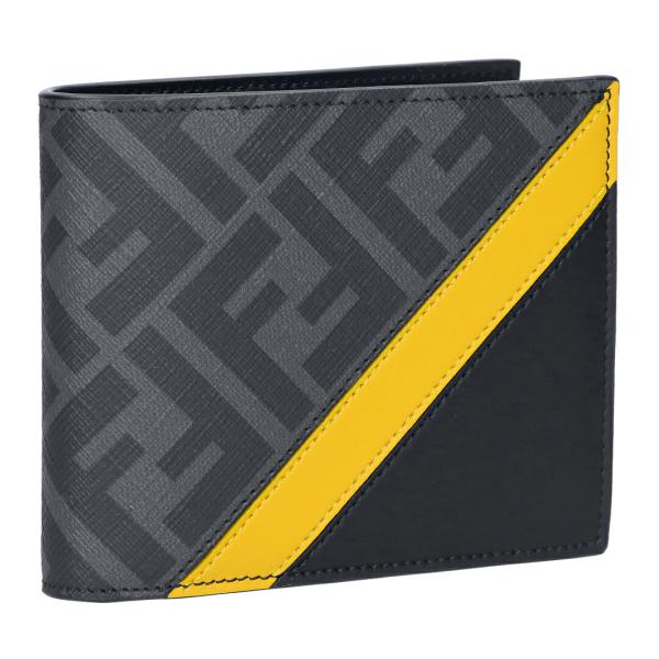 【お取り寄せ】 【並行輸入品】 フェンディ FENDI メンズ 折財布 二つ折財布 小銭入れ付き 7...