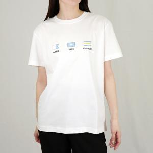 アーペーセー A.P.C. レディース Tシャツ EVAN CODEU M26196 ホワイト系 (AAB WHITE)の商品画像