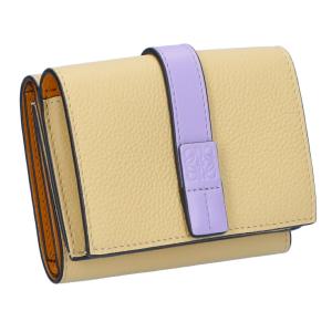 ロエベ LOEWE 折財布 三つ折り財布 C660TR2X01 イエロー系(9564 DARK BUTTER/MAUVE)｜x-sell