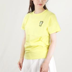 メゾンキツネ MAISON KITSUNE レディースTシャツ ICE CREAM パッチ KW00137KJ0008 P725 LEMON｜x-sell