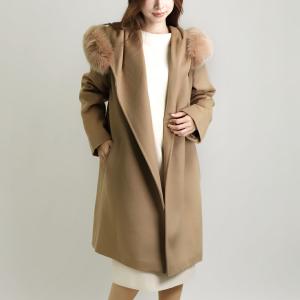 マックスマーラ ステュディオ MAXMARA STUDIO レディース ピュア ヴァージンウールコート MANGO マンゴー 60161139600 ブラウン｜x-sell