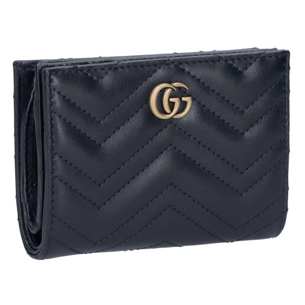 【並行輸入品】 グッチ GUCCI 折財布 GGマーモント 773427 DTDHT 1000 ブラ...