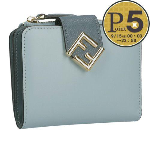【並行輸入品】 フェンディ FENDI 折財布 二つ折財布 FFダイヤモンド 8M0490 ALV4...