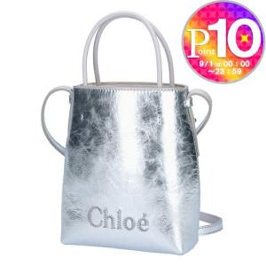 クロエ CHLOE 2WAYバッグ SENSE センス CHC24UP873 N51 9DL SILVER マイクロトート｜x-sell