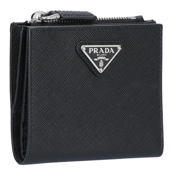 【お取り寄せ】 【並行輸入品】 プラダ PRADA 折財布 二つ折り財布 SAFFIANO TRAI...