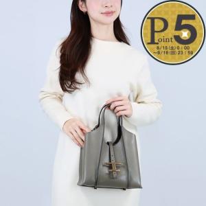 【並行輸入品】 トッズ TODS 2WAYバッグ Tタイムレス XBWTSBA9100 XSO C404 GRAY レザーショッピングバッグ ミニ