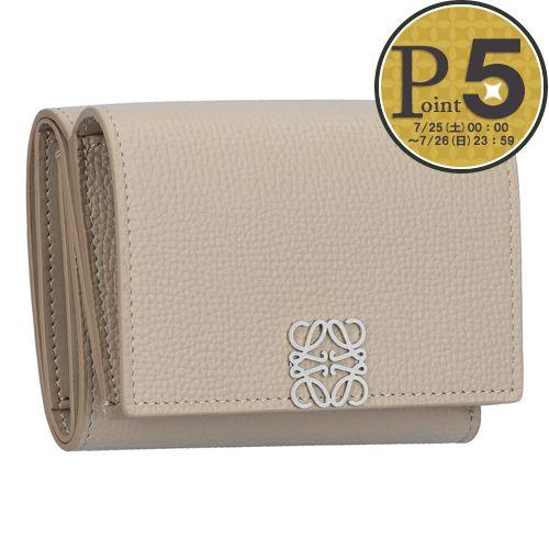 【お取り寄せ】 【並行輸入品】 ロエベ LOEWE 折財布 三つ折り財布 アナグラム トライフォール...