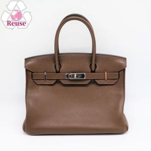 【お取り寄せ】 【リユース品】 エルメス HERMES バッグ ハンドバッグ バーキン30 カフェ/シルバー金具｜x-sell