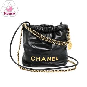 【お取り寄せ】 【リユース品】 シャネル CHANEL バッグ 2WAYバッグ シャネル22ライン ２WAY ミニハンドバッグ AS3980SH22 ブラック/ゴールド金具｜x-sell