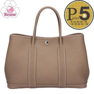 【お取り寄せ】 【リユース品】 エルメス HERMES バッグ トートバッグ ガーデンパーティTPM エトゥープ/シルバー金具