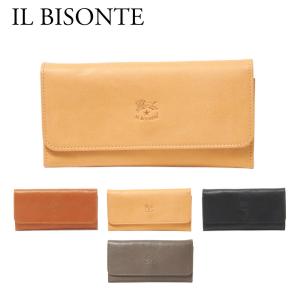 訳あり 全体的に色焼け、色ムラあり イルビゾンテ IL BISONTE 長財布