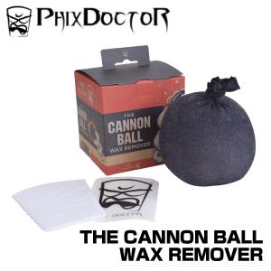 サーフィン サーフボード 初心者 ビギナー THE CANNON BALL WAX REMOVER ワックスリムーバー キャノンボール ワックスコーム付 ステッカー付 PHIX DOCTOR