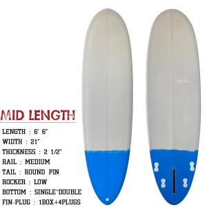 ◆SCELL◆ミッドレングス6'6 GB サーフィン サーフボード 6'6 セル フィン ミッドレングス｜x-sports