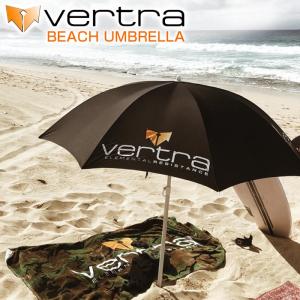 メーカー直送 日時指定不可 サーフィン サーフボード 初心者 ビギナー BEACH UMBRELLA BLACK 日傘 ビーチパラソル 遮光性 SPF50 専用ケース付 VERTRA