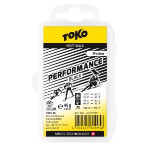 トコ TOKO ワックス WAX スキー スノーボード クロスカントリースキー フッ素フリー レーシングパフォーマンス ブラック 40g 5501031｜xc-ski