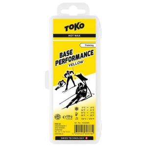 トコ TOKO ワックス WAX スキー スノーボード クロスカントリースキー ベース 純パラフィン ベースパフォーマンス イエロー 120g 5502035｜xc-ski