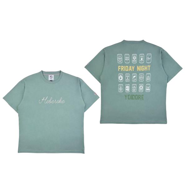 よいどれ YOIDORE 826209 ヘベレケビール ポケット Tシャツ カラーLグリーン(40)...