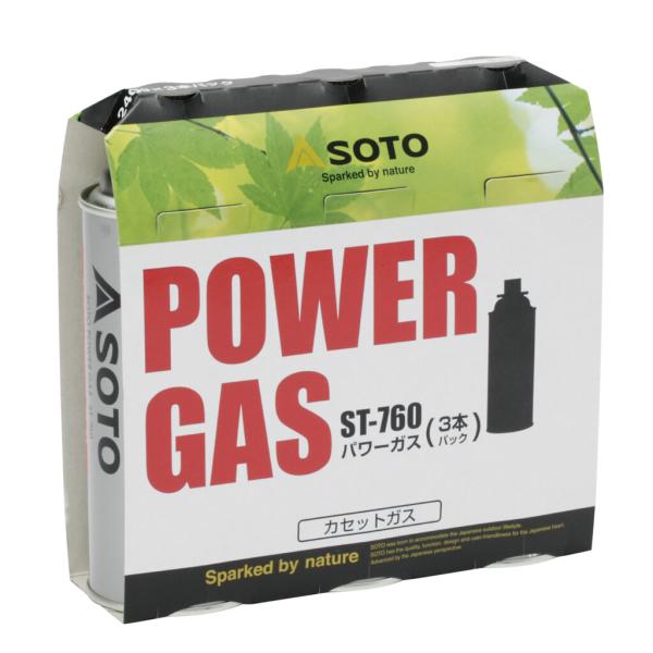 ソト SOTO ST-7601 SOTOパワーガス 3本パック CB缶 容量240g(1本) バーナ...