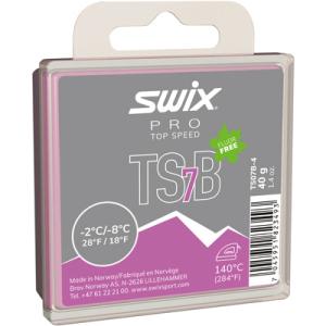 スウィックス SWIX ワックス WAX スキー スノーボード クロスカントリースキー フッ素フリー プロトップスピード TS7B バイオレットブラック 40g TS07B-4｜xc-ski