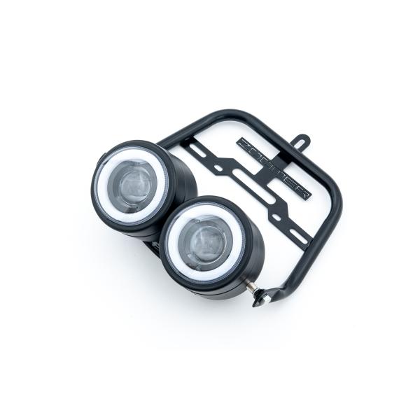 ズーマー ZOOMER AF58 LED ヘッドライト ステー セット ハイビーム ロービーム 社外...