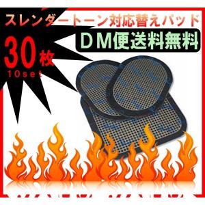 【レビューを書いてネコポス送料無料】スレンダートーン 対応替え パット　1０セット（30枚）/スレンダートーンシステムアブズ　エボリューション 粘着パット