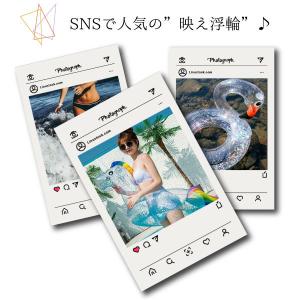 クリアフロート ユニコーン フラミンゴ 浮き輪...の詳細画像1