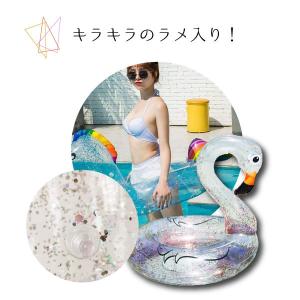 クリアフロート ユニコーン フラミンゴ 浮き輪...の詳細画像4