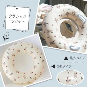 クラシックフロート 足穴 O型 浮き輪 60c...の詳細画像3