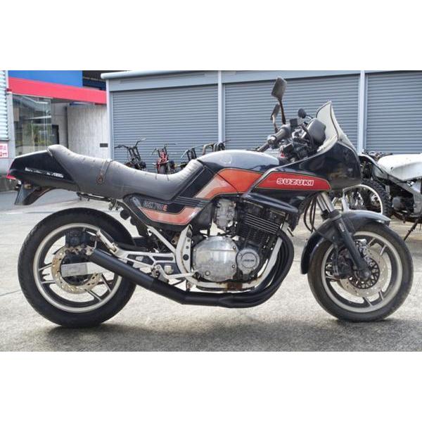 GSX750E4用集合管 【 ゼス管ショートマフラー 手曲 】